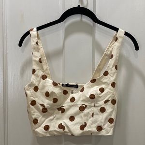 Zara Bustier Style Crop Top